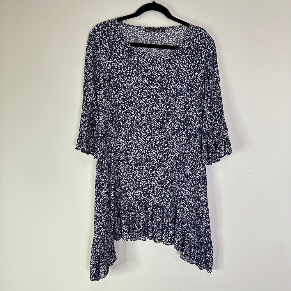 Mister Zimi Gypsy Dress in Snow Leopard Size 8 - Picture 2 of 9